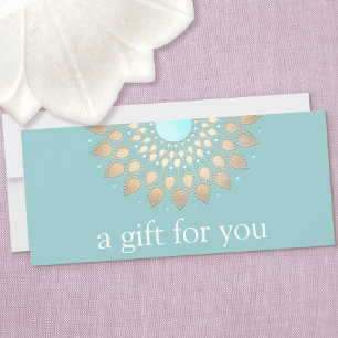 Gold Lotus Mandala Wellness Gift Certificate