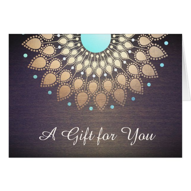 Gold Lotus Natural Health Gift Certificate (Front Horizontal)