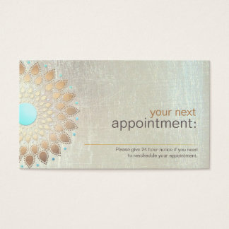 Gold Lotus Salon and Spa Appointment Card