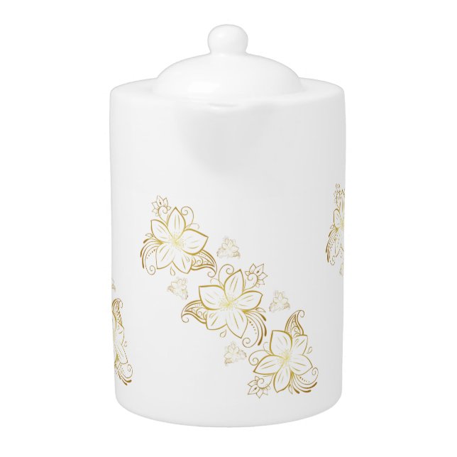 Gold Lotus Teapot (Front)