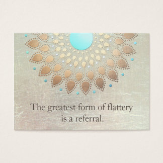Gold Lotus Yoga and Meditation Referral Card
