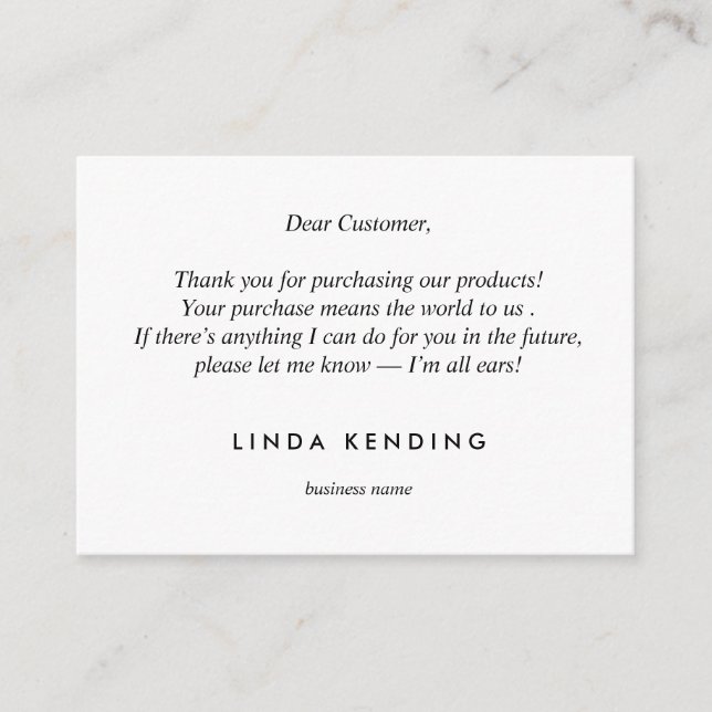 Gold Lotus yoga | Blue Thank you for your purchase Enclosure Card (Front)