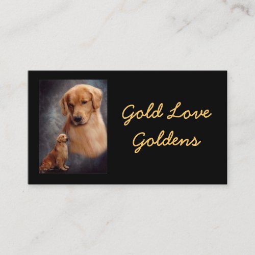 Gold Love Business Card
