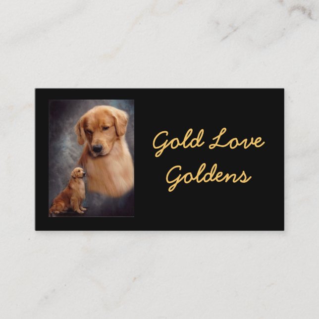 Gold Love Business Card (Front)