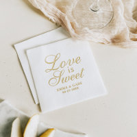 Gold Love is Sweet Calligraphy Wedding