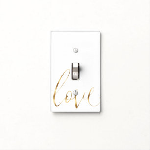 Gold Love Light Switch Cover