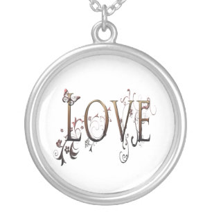 Gold Love Silver Plated Necklace
