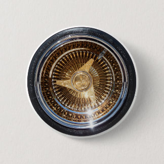 Gold Lowrider Wire Wheels Button