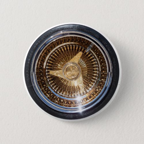 Gold Lowrider Wire Wheels Button