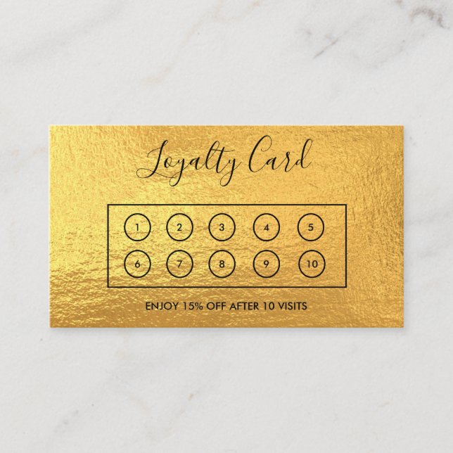Gold Loyalty Card (Front)
