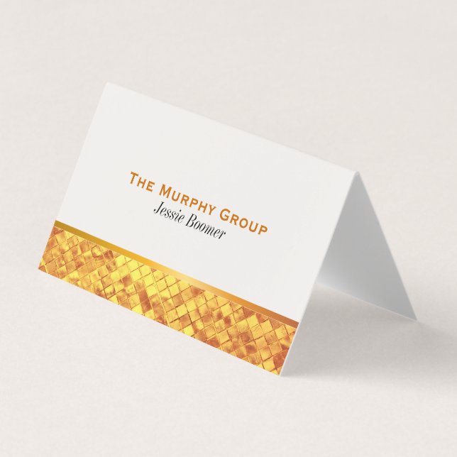 Gold Luster Business Card (Front)