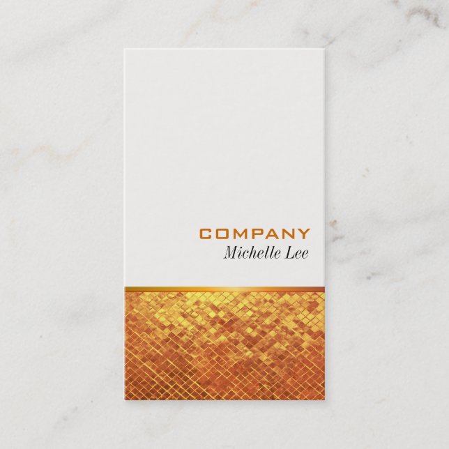Gold Luster Business Card (Front)