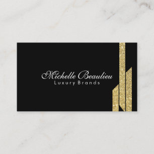 Gold Luster Polygons 4 Business Card