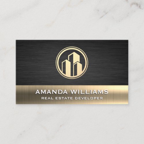 Gold Lux Buildings Business Card