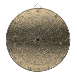 Gold Luxury Black Glitter Ombre Stylish Glamour Dart Board