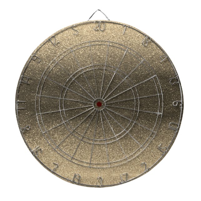 Gold Luxury Black Glitter Ombre Stylish Glamour Dart Board (Front)