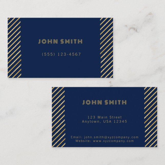 Gold Luxury Business Solutions Card (Front/Back)