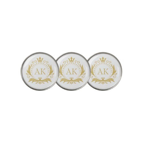Gold Luxury Crown Golf Ball Marker