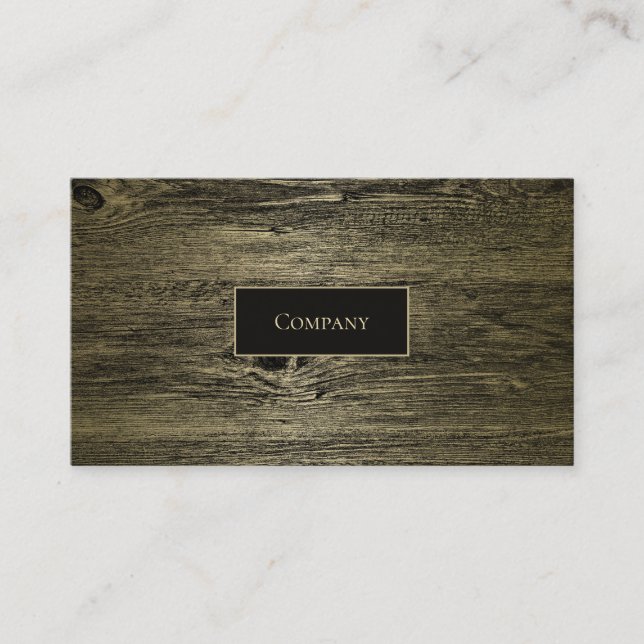 Gold Luxury Grain Business Card (Front)