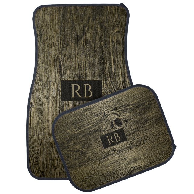 Gold Luxury Grain Car Floor Mat (Set)