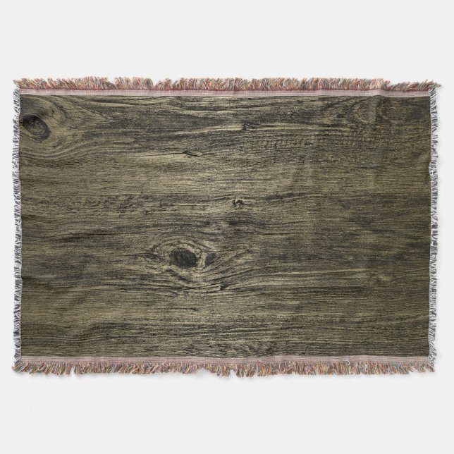 Gold Luxury Grain Throw Blanket (Front)