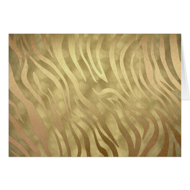 Gold Luxury Luxurious Zebra Jungle Safari Glam (Front Horizontal)