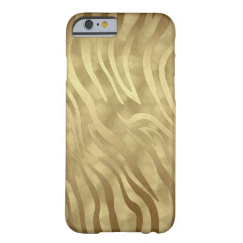 Gold Luxury Luxurious Zebra Jungle Safari Glam Barely There iPhone 6 Case