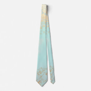 Gold Luxury Modern Blush Pink Soft Mint Collection Neck Tie