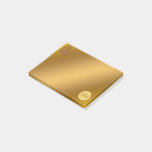 Gold Luxury Monogram M Post-it Notes
