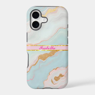 Gold Luxury Popular Blush Pink Mint Collection iPhone 17 Case