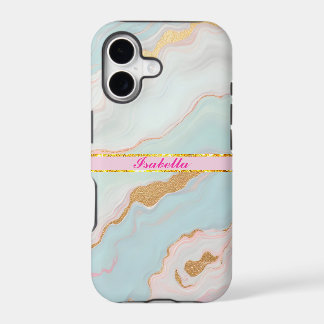 Gold Luxury Popular Blush Pink Mint Collection iPhone 17 Case