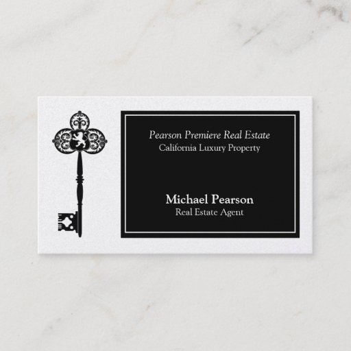 Customizable Gold Luxury Real Estate Agent Business Card