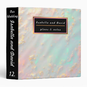 Gold Luxury Trendy Blush Pink Soft Mint Collection 3 Ring Binder