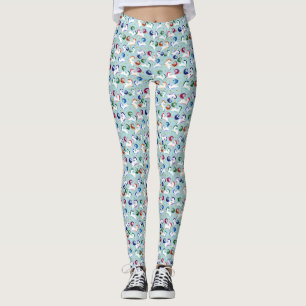 Gold Magical Star Rainbow Unicorn Leggings