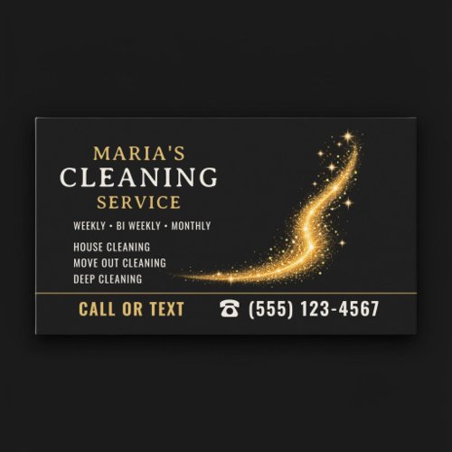 Gold Maid House Cleaning Service Business Card