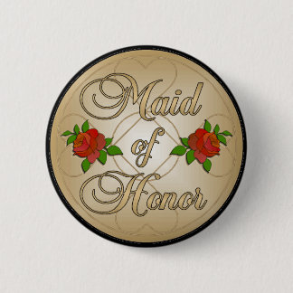 Gold Maid of Honor (MoH) button