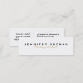 Gold Makeup Artist Mini Business Card (Front/Back)