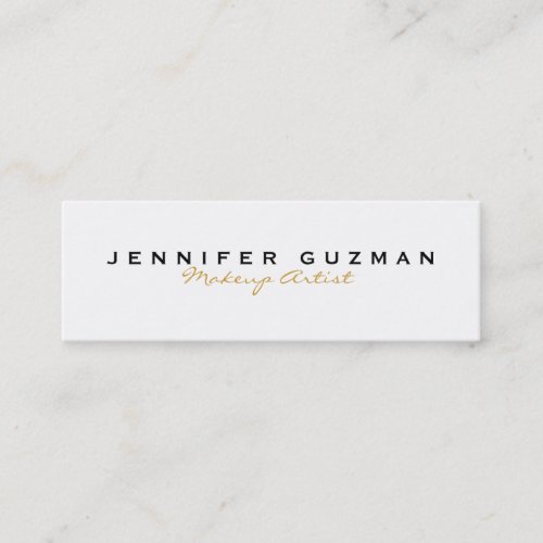 Gold Makeup Artist Business Card Template