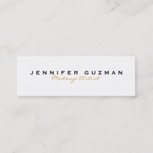 Customizable Gold Makeup Artist Business Card Template