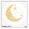 Gold Man in the Moon Wall Decal