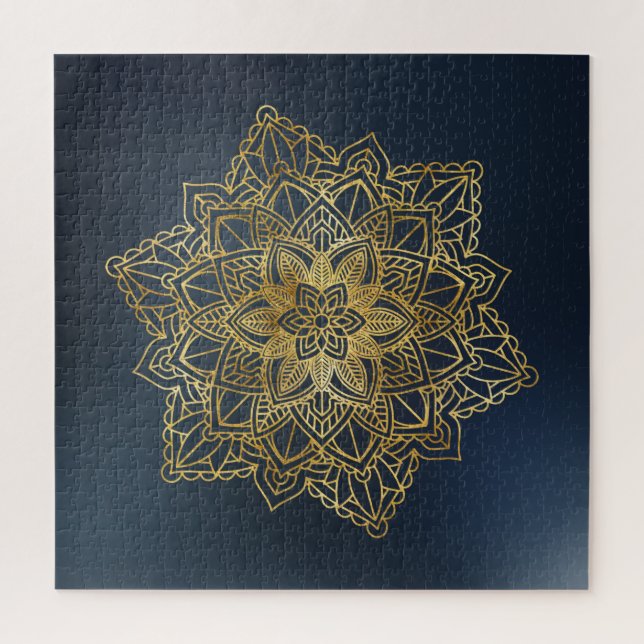 Gold Mandala Jigsaw Puzzle (Vertical)