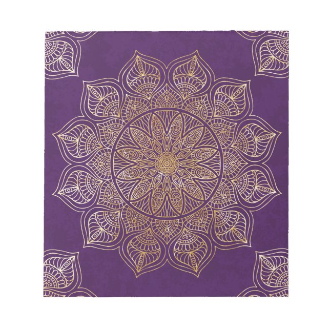 Gold mandala notepad (Front)