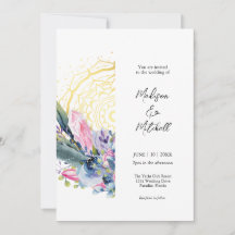 Gold Mandala Pink Crystal Boho Handfasting Wedding