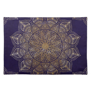 Gold mandala placemat