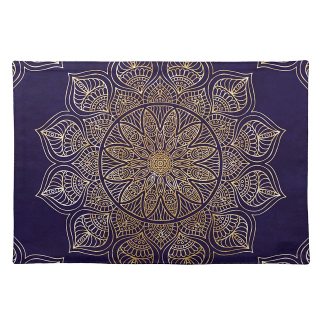 Gold mandala placemat (Front)