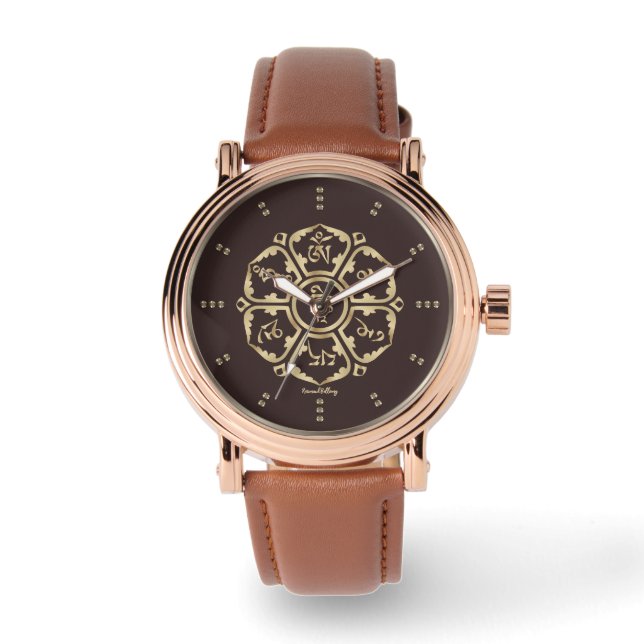 Gold Mandala Watch (Front)