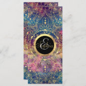 Gold Mandala Watercolor Colorful Nebula (Front/Back)