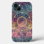 Gold Mandala Watercolor Colorful Nebula Iphone 13 Case at Zazzle