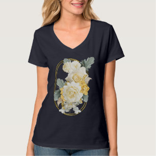 Gold Mandalas of various Geometric Circle repeats T-Shirt