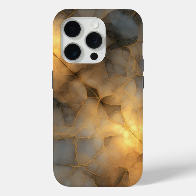 Gold Marble Abstract Design Case-Mate iPhone Case (Back)